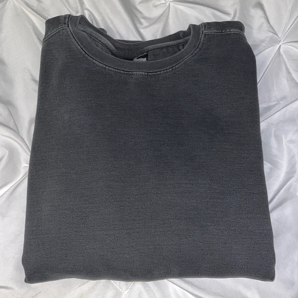 Comfort Colors dark grey sweatshirt
